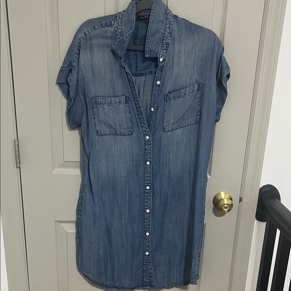 Velvet Heart Blue Denim Shirt Dress